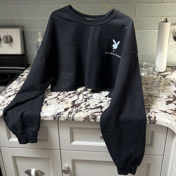 Missguided x PlayBoy collab, size medium cropped sweater - Picture 1 of 4